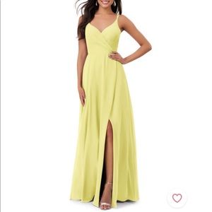 Azazie Thana dress Size 8 in Daffodil